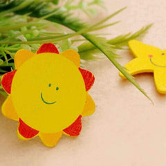 SYGA 48PCS Animal Cartoon Wooden Refrigerator Fridge Magnet Sticker Kid Children Educational Development Toys