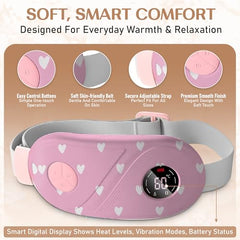 BRONTIX Period Cramp Relief Massager, Cordless Heating Pad