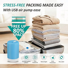 16 Travel Compression Bags Vacuum Packing, Roll Up Travel Space Saver Bags for Luggage, Cruise Ship Essentials (6 Large Roll/6 Medium Roll/4 Small Roll)