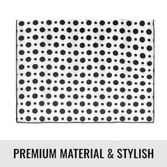 Kuber Industries Non-Woven Foldable Saree Covers With Zip|Polka Dots Wardrobe Organizer For Clothes|Transparent Window Keep 8 To 10 Saree|Suitable For Lehenga, Suit, Dress|Pack Of 9 (Blue & White)