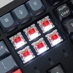 Keychron K10 Pro Wireless Custom Mechanical Keyboard, QMK Programmable Bluetooth 100% Layout with Silent Red Switch White Backlight Compatible with Mac Windows Linux