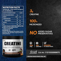 AS-IT-IS ATOM Creatine Monohydrate 100g - 32 Servings |Blue Razz Flavour