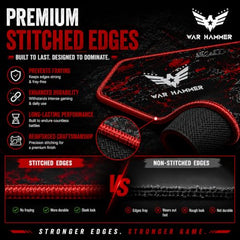 WAR HAMMER GX1050 Extended Size Gaming Mouse Pad| Stitched Edges| Non-Slip Rubber Base|Computer Laptop|Keyboard Mouse Pad for Office & Home (Extended XXL, GX3050 AR120)