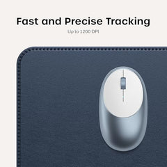 SATECHI M1 Wireless Bluetooth Mouse, USB-C Rechargeable, Compact, Silver