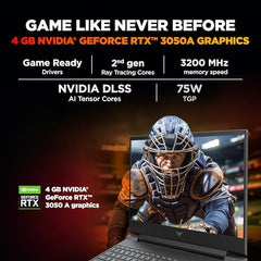HP Victus, Intel Core 5 210H, 4GB RTX 3050 A (24GB DDR5, 512GB SSD) FHD, 144Hz, 300 nits, IPS, 15.6''/39.6 cm, Win11, M365* Office24, Mica Silver, 2.29kg, fa2500TX, Backlit, Gaming Laptop