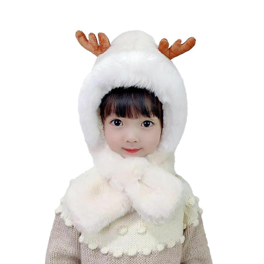 SYGA Baby Winter Beanie Hat Animal Shaped Warm Cap and Scarf (2-6 Year)