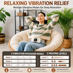 BRONTIX Period Cramp Relief Massager, Cordless Heating Pad