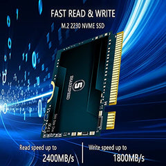 SSHARKSPEED M.2 2230 SSD 256GB NVMe PCIe Gen3.0X4 Internal Solid State Drive, Compatible With Steam Deck, Microsoft Surface Pro 7/8+/X, Laptop 3/4/Go, Ultrabook