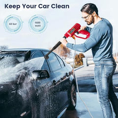 STARQ Turbowash Cordless Portable 48V Pressure Washer Gun, Double Battery, 18000mAh, High Pressure Water Gun for Car & Bike Wash, 6-in-1 Adjustable Nozzle, 5M Hose with Charger