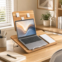 Sunchhaya Acrylic Book Stand for Reading – Clear Adjustable Book Holder with 360° Rotating Base, Foldable Reading Stand for Desk, Cookbook, Tablet & Laptop Stand, Height & Angle Adjustable (R22H)