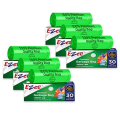 Ezee Live Life Ezee Way Garbage Bags for Dustbin/Trash Bag|30 count|Medium 19 X 21 Inches