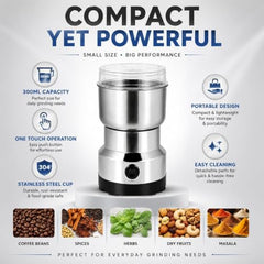 Advency Mini Mixer Grinder 300ml Stainless Steel 200W Motor