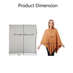 MOMISY Nursing Cover Scarf for Breastfeeding - MultiUse - Nursing Blanket – Poncho Style with Buttons - Stretchy Baby Car Seat Canopy - Elegant Shawl - Made of 100% Modal - Green