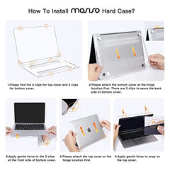 MOSISO Compatible with MacBook Pro 13 inch Case M2 2025, 2024, 2023, 2022-2016 A2338 M1 A2251 A2289 A2159 A1989 A1708 A1706, Plastic Hard Shell&Keyboard Cover&Screen Film&Storage Bag, Serenity Blue