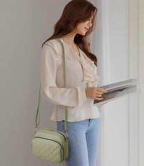 SYGA Women's Crossbody Bags,Single Shoulder Small Bags With Chex Design(Green)