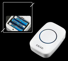 SYGA Doorbell Wireless Household Battery Type DC Full Battery Unplugged Wireless Doorbell One Drag One Waterproof(ONEBELL-ONE-RING-WHITE)