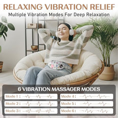 BRONTIX Period Cramp Relief Massager, Cordless Heating Pad