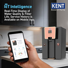 KENT Supreme IoT RO Water Purifier|RO+UF+UV+Alk+Cu+TDS Control+UV In-Tank | IoT Enabled | Alkaline Water with pH 8-9.5 | 8L | 20LP/Hr Ideal For Borewell/Tanker/Municipal Water