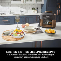 Ninja Combi 14-in-1 Multi-Cooker, Oven, & Air Fryer (12.5L) | HyperSteam & Air Fry Technology, Cooks 3-Part Family Meals in 15 Mins, Healthy Oil-Free Cooking, Digital Display