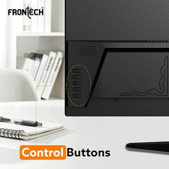 FRONTECH Ultima Series 24 Inch Curved LED Monitor, Refresh Rate 100Hz, 3500R Curve, Full HD 1080p, Built in Speaker, Bezel Less Design, HDMI & VGA Ports, 3 Years Warranty (MON-0088, White)