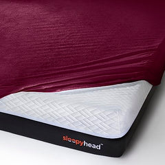 Sleepyhead Bamboo Terry Waterproof Mattress Protector; (75 x 36 Single Size; White)