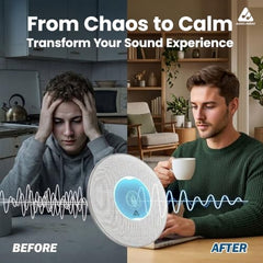 Audio Array Wireless Conference Microphone with Speaker | Bluetooth, USB & 4 Mics | 360° Pickup Upto 4M | Noise Reduction & Enhanced Voice | Portable Speakerphone for Video Calls/Zoom Meeting | AM-W45