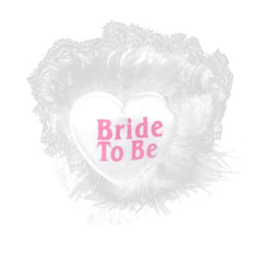 Syga Bachelorette Bride to be Decoration Supply-Set of 4 Pieces (White)