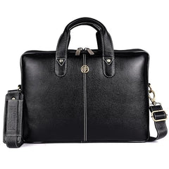 HAMMONDS FLYCATCHER Men Genuine Leather Office Bag - Laptop Bag - Padded Laptop Compartment, Fits 14 Inch Laptop - Adjustable Strap, 1 Year Warranty - Office, Travel, Daily Use - Brushwood, Brown