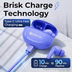 Wireless Bluetooth Earbuds with ENC Noise Cancellation, 40H Playtime, Fast Charging Case, IPX5 Waterproof, Touch Control, Deep Bass Stereo Earphones for Android & iOS