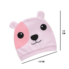 SYGA 1 Piece Small Dog Design Baby Cotton Sleep Cap_Blue
