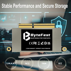 ByteFest SSD 64GB M.2 2242 NGFF SATA III 6 Gb/s Internal Solid State Drive(22x42mm), High Performance, 3D NAND, Upgrade Storage for Laptop and Desktop