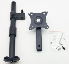 SYGA Monitor Stand Arm Desk Mount Fully Height Adjustable Bracket with C-Clamp & Gronment 180 Tilt Rotation Supports 14 to 27 Inch Monitors and TV (40CM)