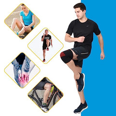 AccuSure Premium Knee Support for Men & Women –Compression Brace with 1-Year Warranty for Pain Relief, Arthritis, Injury Recovery, Sports, Running & Joint Stability -Small