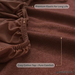 Vastrora 100% Waterproof Mattress Protector Queen Size 5x6 Ft | 60x72 in | Pee & Urine Proof Mattress Cover | Elastic All-Around | Terry Cotton Fitted Bed Cover | Noiseless, Breathable Bed Protector