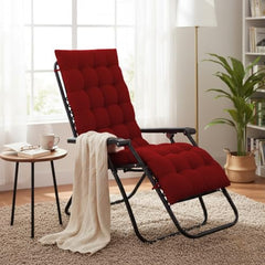 DADDY COOL Multipurpose Extra Long Rocking Chair Cushion for Outdoor and Indoor/Chair pad for Home & Office Chair Filling 18 x 50 Inch Pack of 1 Dark Green (Only Cushion)