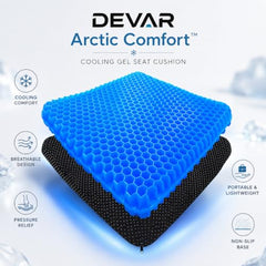DEVAR Silicone Gel Seat Cushion, Rectangular