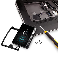 Silicon Power 256GB SSD 3D NAND A55 SLC Cache Performance Boost SATA III 2.5" Internal Solid State Drive SU256GBSS3A55S25AH