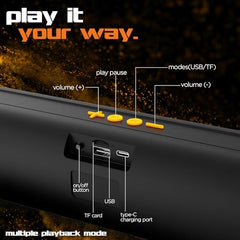 Dubstep Pop 600 Wireless Speaker, 15 Hrs Playtime, 52mm Driver, TWS Pairing, 6W Output Bluetooth Speakers (Grey)
