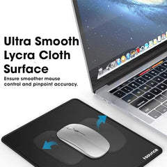 Sounce Mouse Pad Mercerized Surface Anti-fray Edges and Anti-Slip Rubber Base Gaming Mouse Pad a Laptop Desk Mat with Smooth Mouse Control Dimensions 900L x 400B x 2H mm (Black)