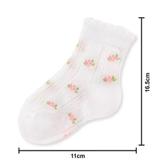 SYGA 5 Pairs Baby Girl & Baby Boy Socks, Toddlers Infant Cotton Warm Stretch Crew Length Socks With Mesh Princess Design, Suitable For 9 Months To 2 Years Baby, Multicolor