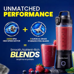 Hamilton Beach Portable Blender with Sipper Lid and Blade Guard