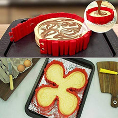 SYGA 4 PiecesNonstick Silicone Cake Mould Magic Bake Snake DIY Cake Mould Baking Tools