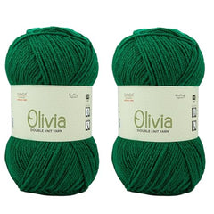 Ganga Acrowools Acrylic Olivia,Double Knit Yarn. Hand Knitting&Crochet Yarn. Oekotex Class 1 Certified. Pack of 2 Balls-100Gms Each. Shade No-Olv012, Maroon