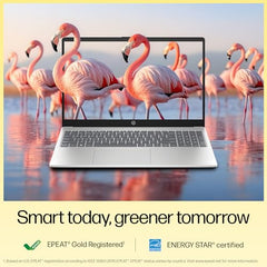 HP 15, AMD Ryzen 5 7430U (16GB DDR4, 512GB SSD) FHD, Anti-Glare, Micro-Edge,15.6''/39.6cm, Win11, M365 Basic(1yr)* Office24, Silver,1.59kg, fc0389AU, AMD Radeon, FHD Camera w/Shutter, Backlit Laptop