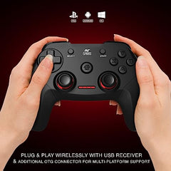 Ant Esports GP300 Pro V2 Wireless Gaming Controller, Compatible for PC & Laptop (Windows 10/8 /7 XP, Steam) / PS3