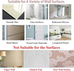 AATMDAY Self Adhesive Wall Hooks - Heavy Duty Wall Hooks for Hanging | Nail Free Sticky Hooks for Wall Heavy Items Without Drilling, Transparent Wall Hanger Hook