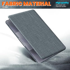 ProElite Case for MacBook Air 13.6 inch 2022 2023 2024 2025 Release M5/M4/M3 A3113 M2 A2681 with Touch ID, Fabric Material Hard Shell with Slim TPU Bumper and Fold Kickstand, Purple