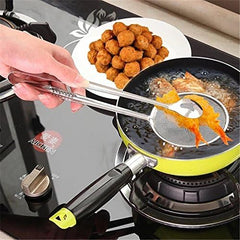 MOMISY Stainless Steel Oil Filter Spoon and Fried Food Clip Mesh Strainer (2)
