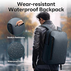 Red Lemon BANGE Venture 30L Laptop Backpack for Men & Women | Large Backpack with YKK Zippers | Water-Resistant, Durable Oxford & Nylon Fabric Fits 15.6" Laptops for Office & Travel (Black)