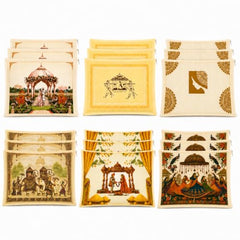 Choego New Season Wedding Print Saree Cover Pack of 12 | Zip closure, Doli Print Reusable storage bags, Ideal for bridal designer sarees, Wardrobe organizer, One side transparent